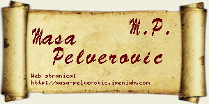 Maša Pelverović vizit kartica